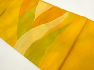 リサイクル　波模様織出し名古屋帯